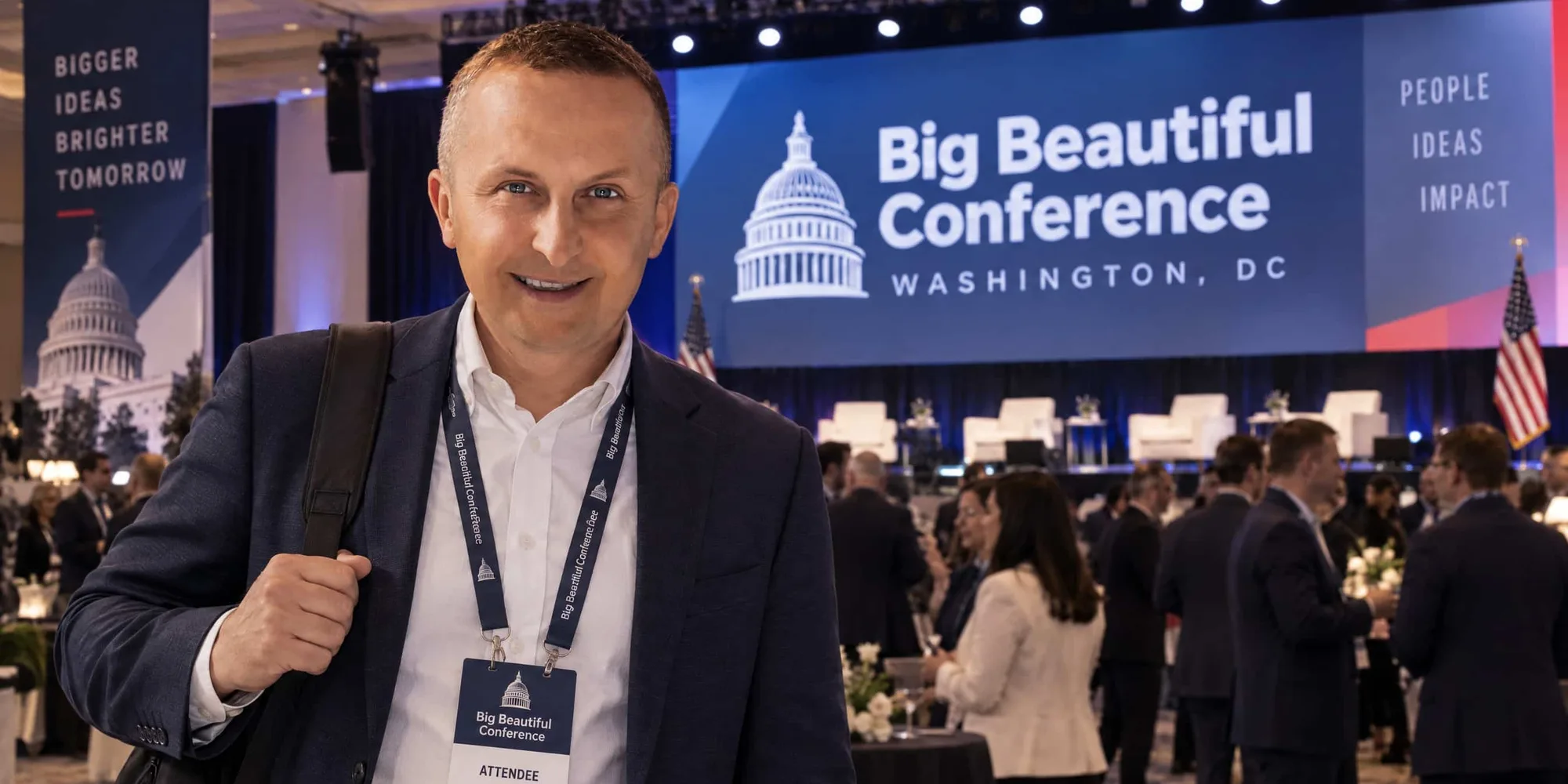AI-generated: at the Big Beautiful Conference in Washington, DC